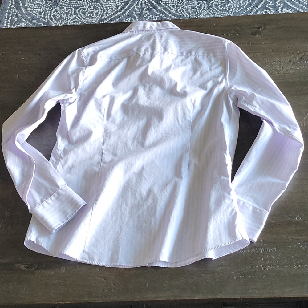 Land's End No Iron Supima Shirt 4 EUC - Picture 6 of 7